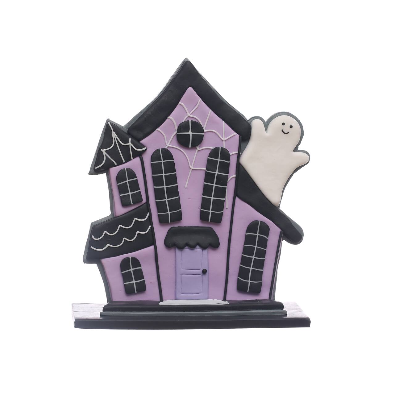 6.5&#x22; Purple Haunted House Clay Tabletop Accent by Ashland&#xAE;